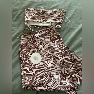 NWT Princess Polly Recycled Polyester Hunter Set Zebra